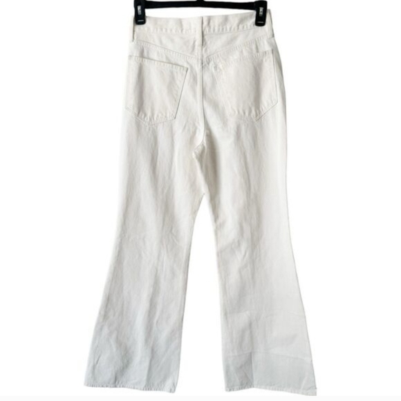 Madewell The Baggy Flare White High Waisted Jeans Women’s Size 28 - Picture 5 of 7